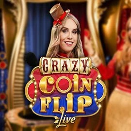 Live Casino logo of Crazy Coin Flip from Evolution at MrPacho Casino