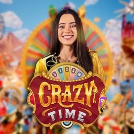 Crazy Time logo – Live Casino by Evolution at MrPacho Casino