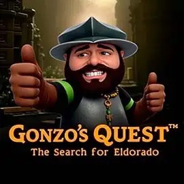 Logo of Gonzo's Quest from NetEnt at MrPacho Casino