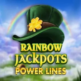 Rainbow Jackpots Power Lines slot logo by Red Tiger Gaming at MrPacho Casino